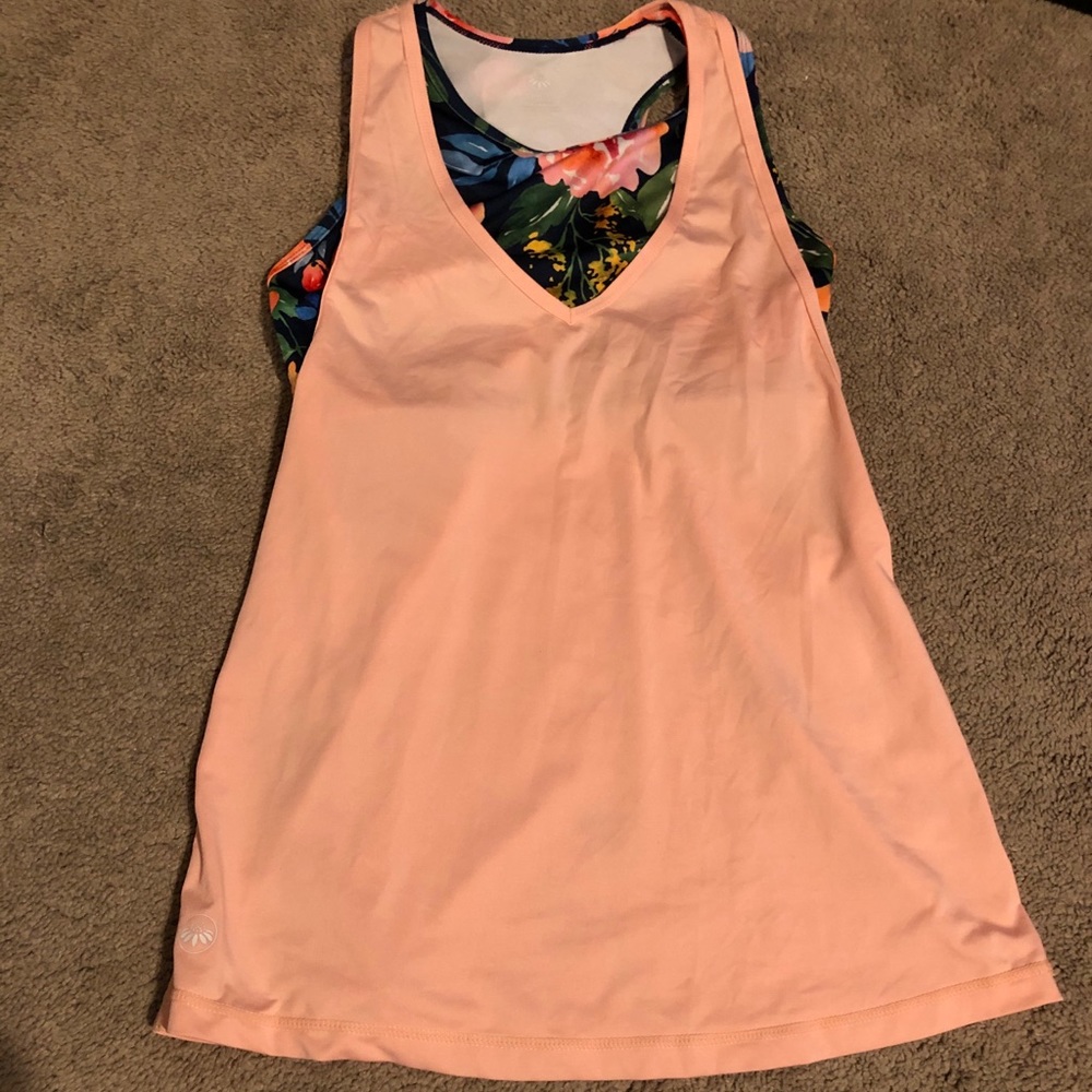 Senita Pink Floral Tank/Sports Bra
